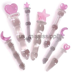 Andra hälsoskönhetsartiklar Magic Wand Crystal Penis Super enorm stor dildo för kvinna Kvinna Masturbation Glass Dildo varor för vuxna x0825