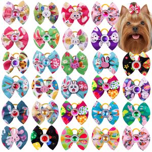 Costumi per gatti 20 pezzi Fiocchi per cani Pasqua Diamante Coniglio per peli Cani Animali domestici Accessori Elastici Toelettatura 230825