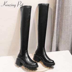 Boots Krazing Pot Big Size Кожаная растяжка Overthekne