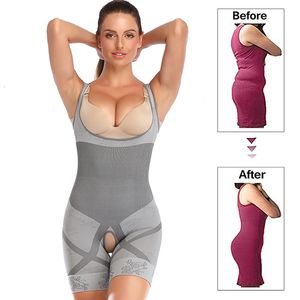 Taillen-Bauchformer, voller magischer Body Shaper, Taillentrainer, Bauchkontrolle, Oberschenkel, schlankere Damen-Shapewear, Reduzieren Sie Fajas, Korsett, schlankmachende Unterwäsche, Bodysuit 230824