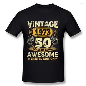 メンズTシャツ50歳のギフトヴィンテージ1973 50歳の誕生日レトロTシャツ女性男性ハラジュクファッションTシャツ1972限定版ティー