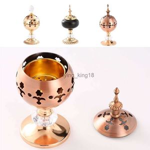 Delicate Middle East European Style Incense Burner For Home Decorative Metal Craft Ornament Incense Burner Stick Holde New HKD230825