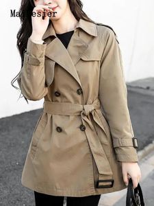 Damen-Trenchmäntel, Windjacke, vielseitige Damenmode, Frühling und Herbst, koreanische Jacke, Trenchcoat für Damen, Übergröße, Damenmantel 230824