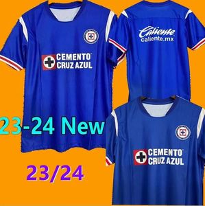 23 24 Cruz Azul camisas de futebol fora de casa 9 estrelas 2023 2024 GIMENEZ ALVARADO DOMINGUEZ PINEDA ESCOBAR ANTUNA DOMINGUEZ camisa de futebol Liga MX Men camiseta de futbol 654