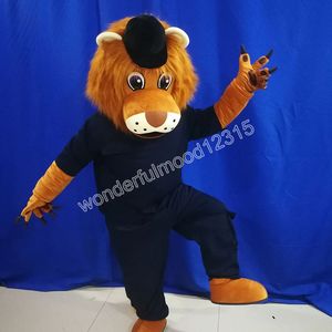 halloween New Business Customized Funny T-shirt shorts lio Mascot Costumes Cartoon Halloween Mascot For Adults