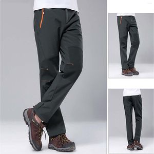 Herrbyxor isolerade sminkfärgsoveraller Pocket Solid Trousers Snow Yoga