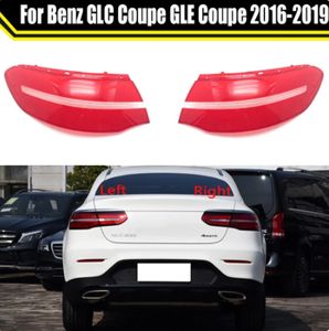 Para benz glc coupe gle coupe 2016-2019 luz traseira do carro escudo luzes de freio substituição escudo traseiro automático capa