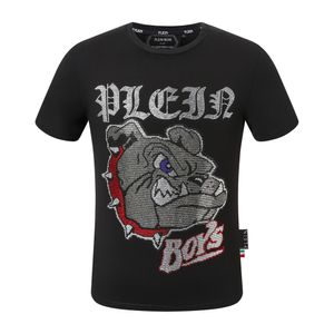 Plein Bear Trube Mens Designer Tshirts Brand одежда для одежды кафара-черепа Men футболка с круглой шей