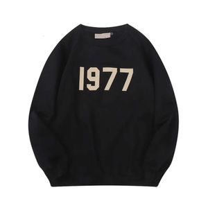 Sweatshirts Ess Designer Warm Hoodie Hoody Man Pullover Sweatshirt Mens Essentails Black 1977 Guy Women Men Crewneck Cotton Letter71