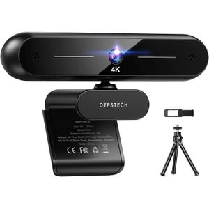 DEPSTECH DW40 4K Ultra HD Webcam, 8MP USB Camera with Autofocus and Microphone for PC, Laptop, Video Calls, Streaming