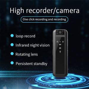 Mini câmeras 1080p mini câmera DV de alta definição visão noturna infravermelha pequeno gravador de aplicação da lei portátil câmera de esportes ao ar livre 230824