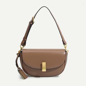 Abendtaschen Formeki Echtes Leder Frauen Tasche 2023 Trend Casual Damen Weibliche Schulter Koreanische Stil Sattel