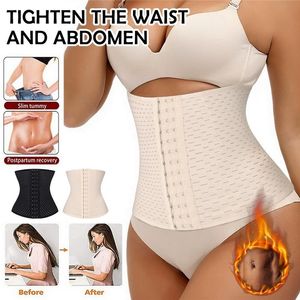 Waist Tummy Shaper Bandage Wrap Trimmer Belt Trainer Body Shapewear Woman Flat Belly Slimming Gain Postpartum Sheath Corset 230825