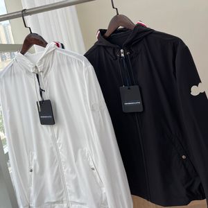 Designer luxe automne extérieur décontracté mode veste ample veste hommes col montant respirant et veste de sortie à capuche vêtement rétractable