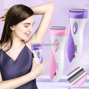 Kemei Epilator Hair Removal for Women Electric Shaver Underarm Hair Trimmer Portable Armpit Remover Shaving Wool Scraping Tools HKD230825