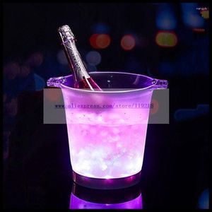 Dinnerware Sets Illuminatedt Beer Ice Bucket LED Champagne Red Wine Colorful Bar KTV Supplies