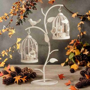 Birdcage Candle Holder Lantern Stand for Farmhouse Table Centerpiece Wedding HKD230825