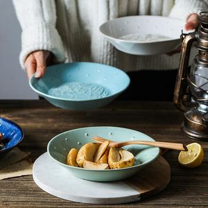 Teller, Vintage-Unterglasur-Keramikteller, nordisch, klassisch, geprägter Vogel, dekorative Kuchenform, Nachmittagstee, getrocknete Früchte, Snack