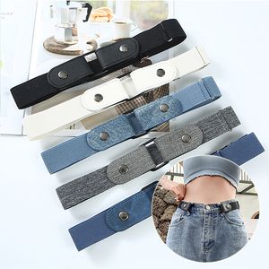 Waist Chain Belts Adjustable Stretch Elastic Band Invisible Belt BuckleFree for Women Men Jean Pants Dress No Buckle Easy To Wear 230825