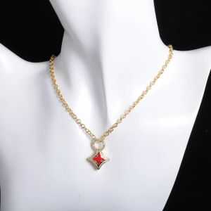 brand jewelry Classic fashion designer necklace designer jewelry Diamond flower necklaces for birthday present