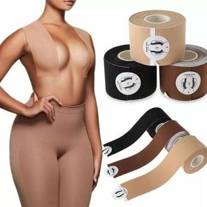 BOOB TAPE BRAS Kvinnor Limning Invisible Volume Bra Nipple Pasties täcker bröstlyftband Push Up Bralette Strapless Pads Sticky292a