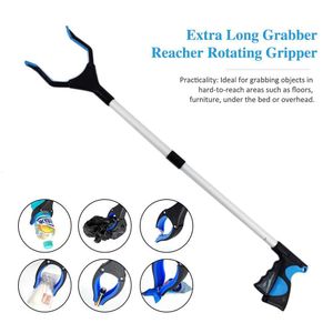 Mão Push Sweepers Long Grabber Reacher Rotating Gripper Braço Stick Mobility Aid Tool Trash Pick Up para Disaleble 230825