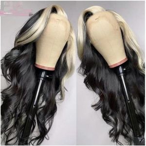 Ishow Highlight 13x4 Transparent HD Lace Front Wig P1b 613 4 613 27 13x1 Part Body Wave Human Hair Wigs Brown Ginger Blonde Orange211i