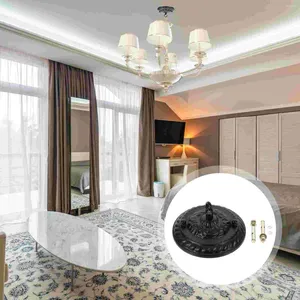 Pendant Lamps Chandelier Shade Hook Retro Light Plate Lighting Base Embossed Pattern Ceiling