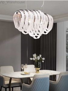 Luxo moderno borla cristal led lustre de teto 2023 lustre nordic designer loft luzes pingente lâmpada redonda luminárias hkd230825