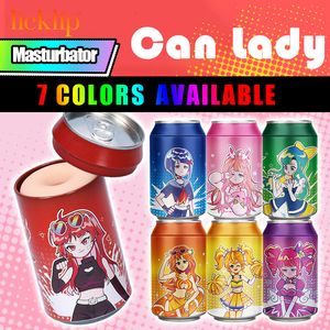 Masturbatoren Licklip Anime Sexspielzeug Tragbare Taschenmuschi für Männer 7 Farben Dose Lady Masturbation Cups Erwachsenes Produkt 18plus 230824