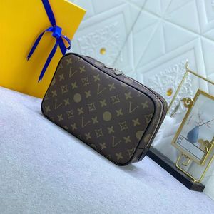 Women Cosmetic Bags cases clutch designer bag travel pouch wash bag purses designer handbag checked bag leather lady bag classic makeup toiletry bag large capacity