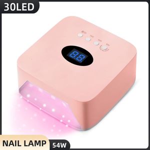 Nail Dryers Led Uv Lamp Nail Led Nail Drying With Double Usb Connector Rechargeable Lamp For Manicure Professional Manicurist Supplies 230824