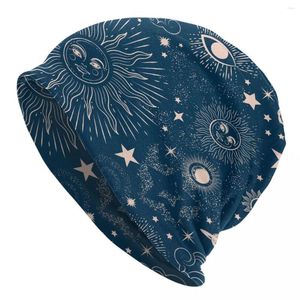 Berets Space Galaxy Constellation Zodiac Star Men's Vailies for Women Outdoor Bonnet Hats Unisex dzianinowy czapkę Hip Hop Cap
