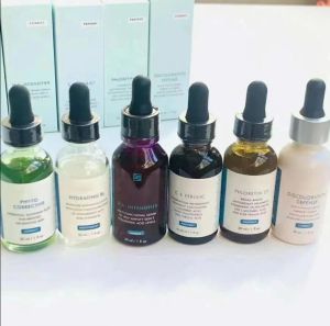 Wholesale 8 Kinds Correct CE Ferulic Serum Oil 30ml Skin Care Hydrating B5 Phloretin CF Phyto Defense HA Intensifier Moisturize Essence High Quality Face Care