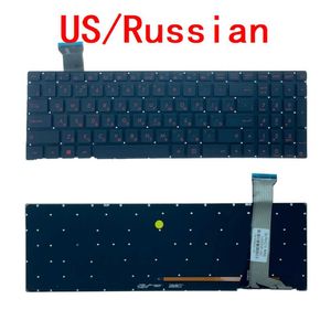 Nya amerikanska ryska bärbara datorns bakgrundsbelysta tangentbord för ASUS ROG GL552 GL552J GL552JX GL552V GL552VL GL552VW GL552VX Notebook PC REPLACTION HKD230825. HKD230824