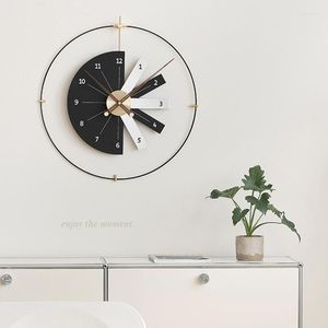 Zegary ścienne kwarc wielki zegar sypialnia minimalistyczny 3D Dekore Mechanizm elegancki pokój ozdoby Orologio da Parete