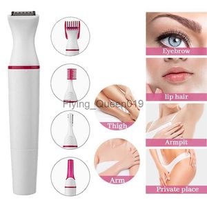 5 I 1 Multifunktion Kvinnor Hårborttagning Elektrisk rakning Kvinnlig rakmaskin Mini Shaver Trimmer Razor för Eyebrow Underarm HKD230825