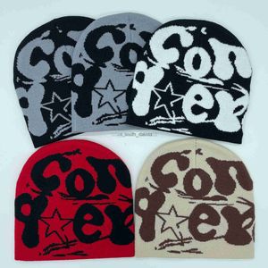 Beanie / Skull Caps Y2K Chapéu de Malha Carta Co Homens e Mulheres Jacquard Chapéu Popular Hip Hop Chapéu Outdoor Sports Trend Street L0825