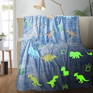 Coperte Dinosauro Unicorno Coperta luminosa Compleanno per bambini Camera da letto Sirena Farfalla Giocattolo Morbido Confortevole Regalo magico 230824