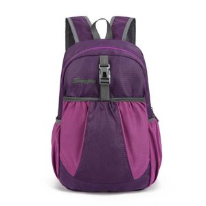 Mochila curta de viagem ao ar livre super leve grande capacidade dobrável à prova d'água moda mochila feminina T230826