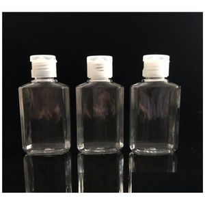 Garrafas de embalagem atacado 60ml vazio mão desinfetante gel garrafa sabão líquido claro espremido pet sub viagem entrega escritório escola otmbv