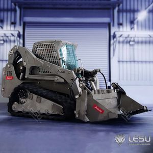 Elektrisches RC-Auto LESU Metal Hydraulic AoueLt5 114 Tracked SkidSteer Loader Remote Control Model Lights Sound RC for Adult Th171873 230825