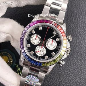 New Ceramic Rainbow Watch Automatic Mechanical Timing Wristwatch 116599 116598 40mm cal.4130 Movement Ultra Thin Glow Waterproof Men's Watches