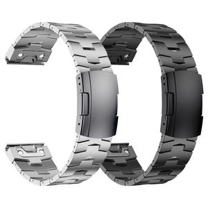 Uhrenarmbänder 22mm 26mm Quick Fit Metallband Armband für Fenix 7X 7 6X Pro 5X Plus InstinctEpix Strap Armband 230825