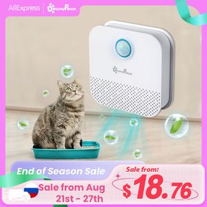 Outros suprimentos para gatos DownyPaws 4000mAh Smart Cat Odor Purifier para gatos Caixa de areia Desodorizador Dog Toilet Recarregável Air Cleaner Pets Desodorização 230825