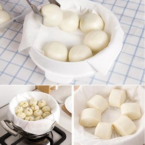 Panno per cottura a vapore riutilizzabile a doppia caldaia, panno per gnocchi di cotone antiaderente universale, tappetino per pane farcito