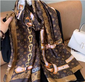 2023 New fashion designer silk scarf sales women's luxury four seasons scarf print brand L silk scarves x0826