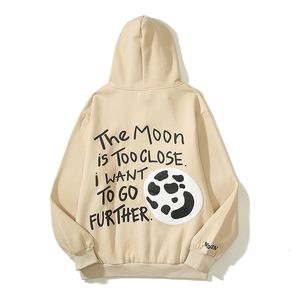 Men's Hoodies Sweatshirts Y2K Broken Heart Moon Letter Foam Stranger Things Hooded Unisex Pullover Fleece Thick Oversized Loose Hoody 230825