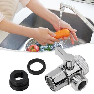 Kitchen Faucets Faucet Valve Diverter 3 Way Water Separator Switches Tap Connector Bathroom Sink Splitter