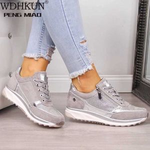 Kvinnor skor sneakers klär kvinnor kilar skakar vulkanisera mode flickor sport kvinna skor loafer dropshipping t230826 846